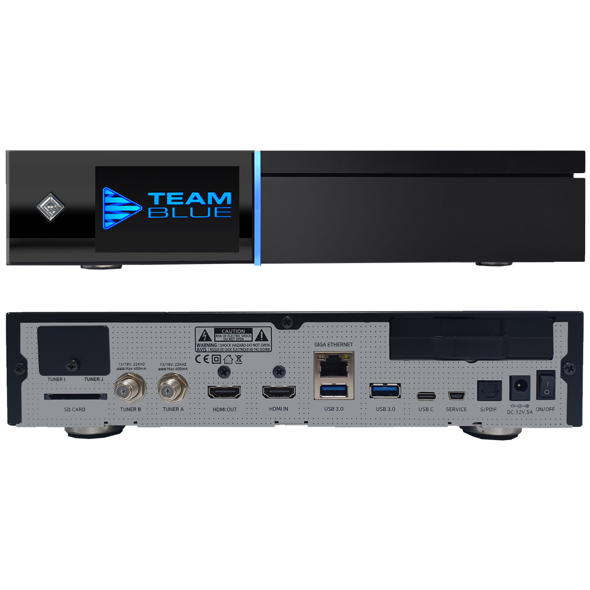 GigaBlue UHD Quad 4K Pro 2x DVB-S2 FBC Linux E2 Receiver (PVR-Ready, WiFi, Gigabit-LAN, Bluetooth)