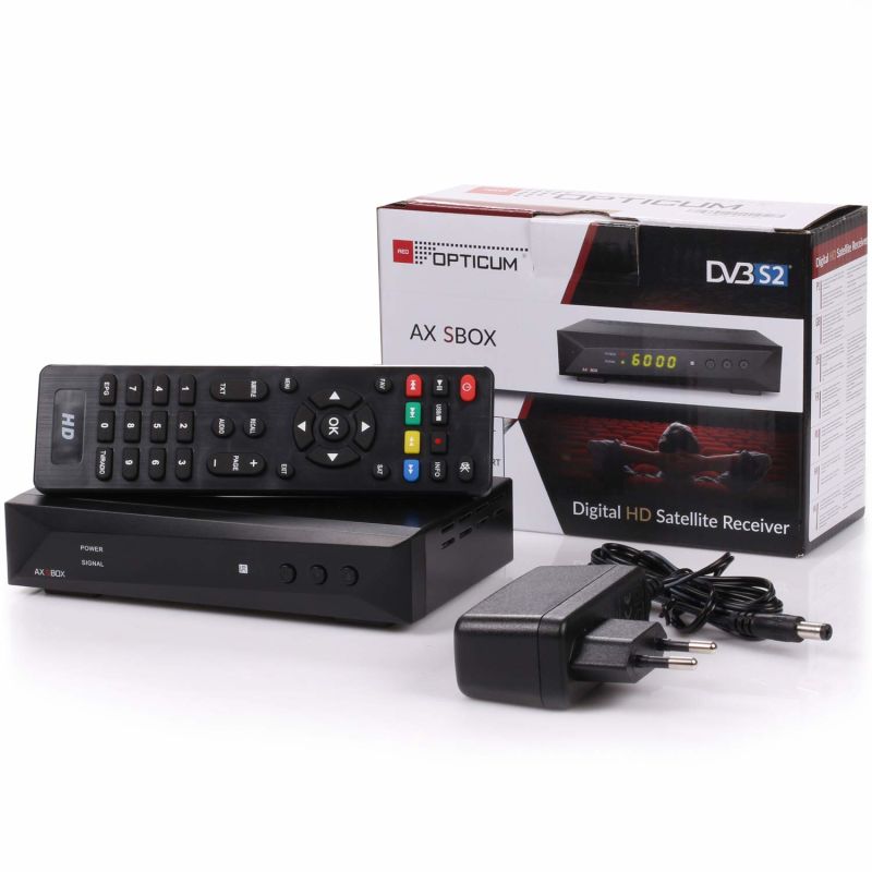 Opticum AX SBOX HD HDTV Sat Receiver, vorprogrammiert für Astra & Hotbird