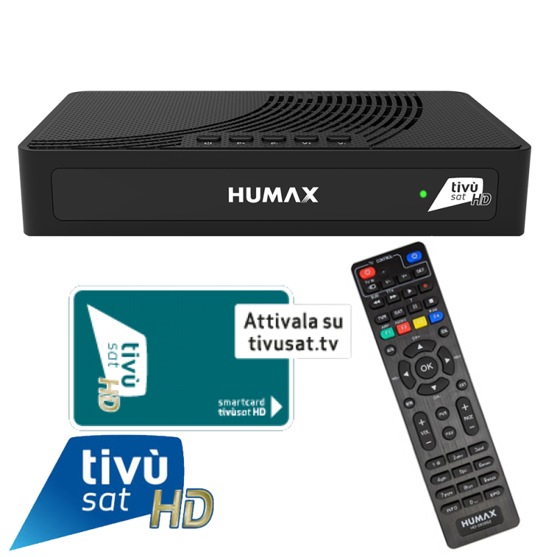 Humax TIVUMAX-HD3801 S2 Satellitenreceiver inkl. Aktiviert Tivusat HD Karte B-Ware