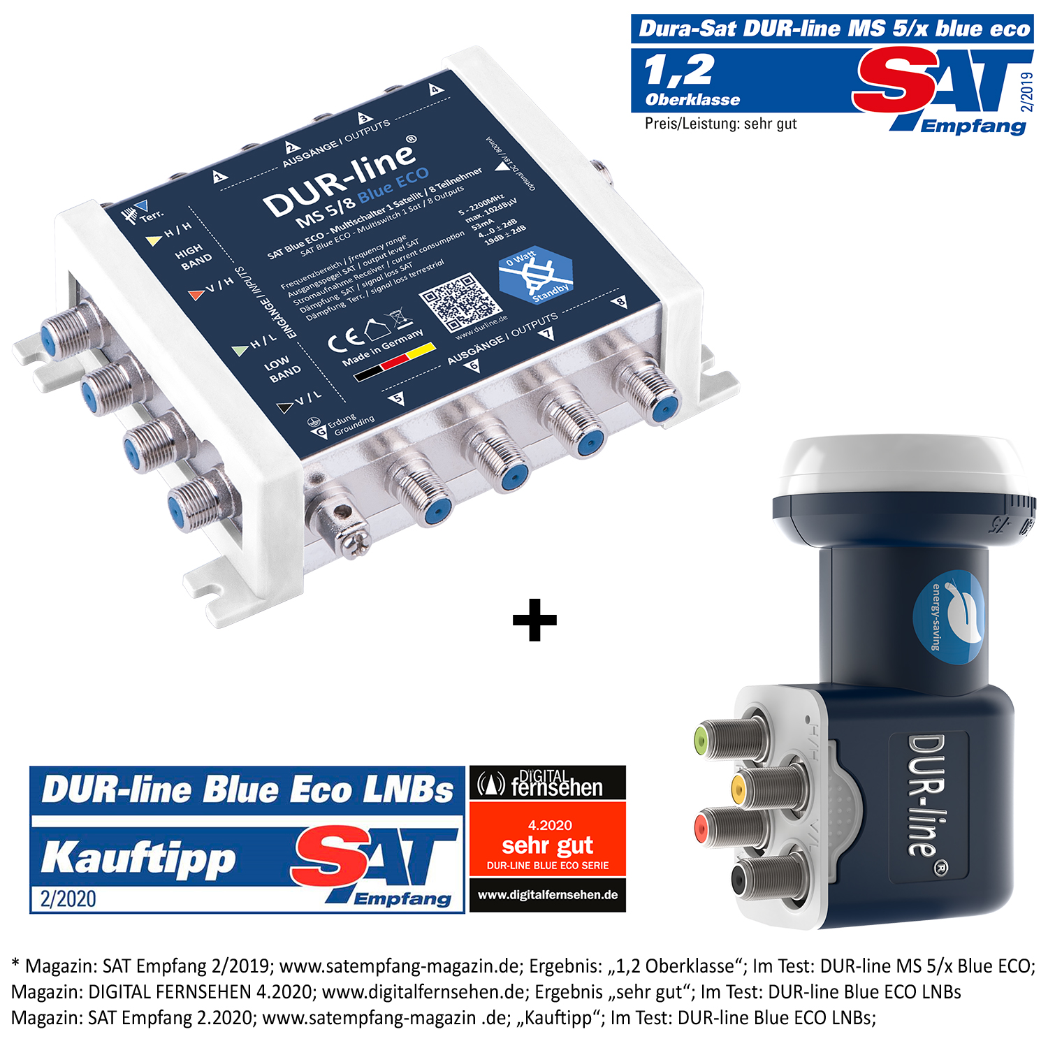 DUR-line MS-S 5/8 Blue ECO - Multischalter Set