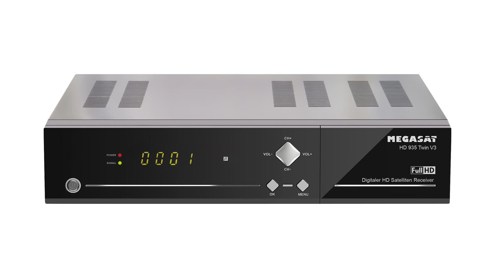 Megasat HD 935 Twin V3 HDTV Sat Receiver Live Stream USB PVR WiFi Mediacenter
