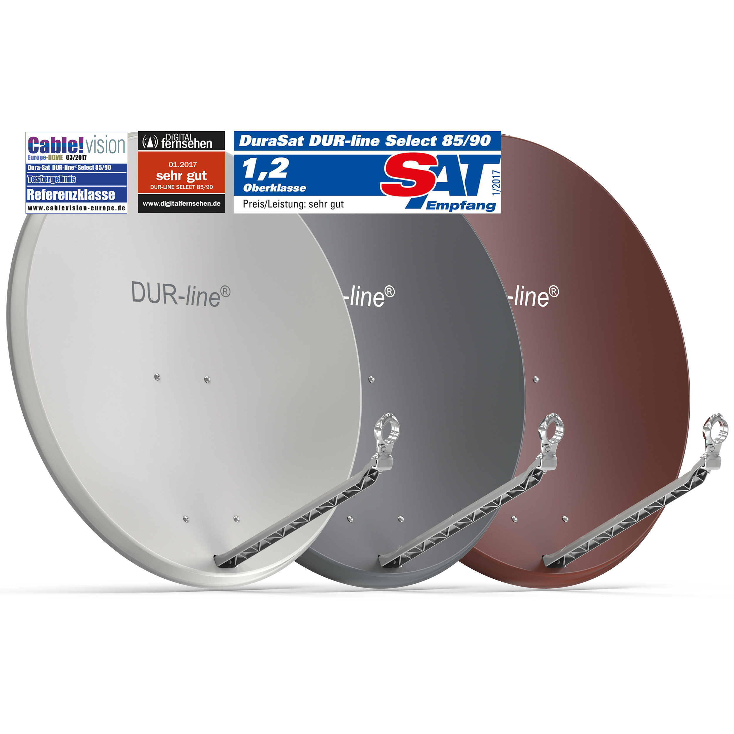 DUR-Line Select 85/90 - Alu Sat-Antenne