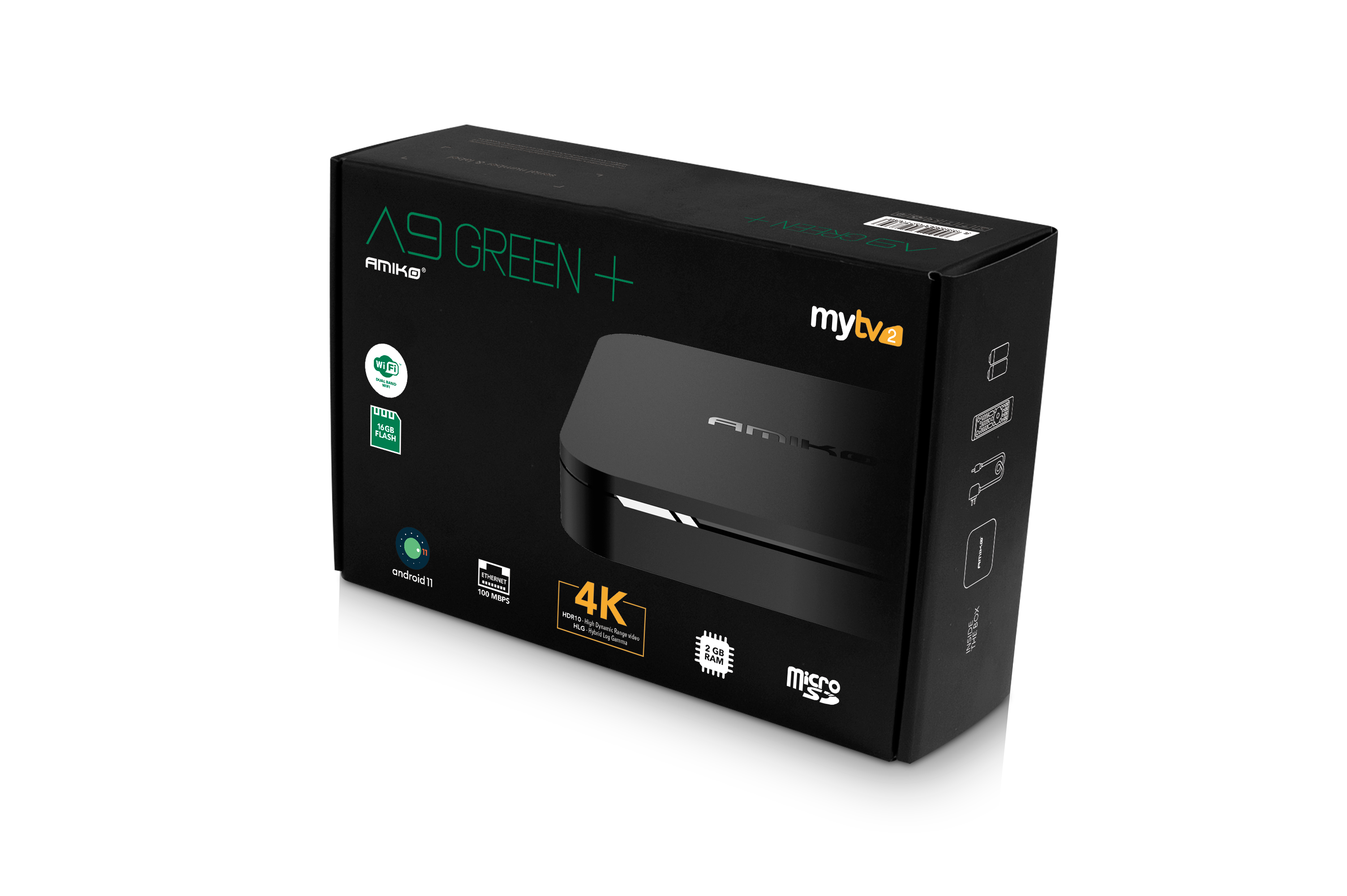 Amiko A9 Green+ - Android 11 2GB/16GB MyTV2​