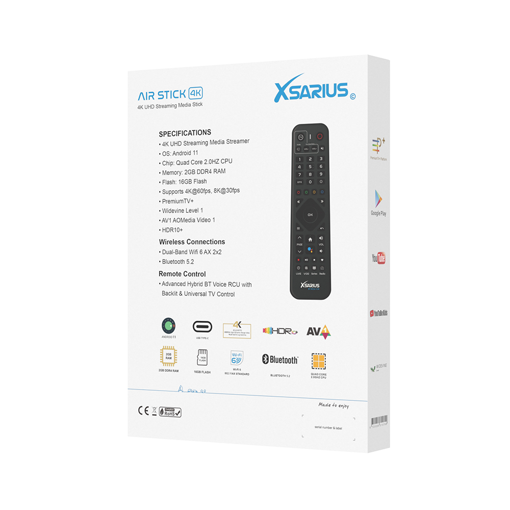 Xsarius AIR TV Stick 4K UHD