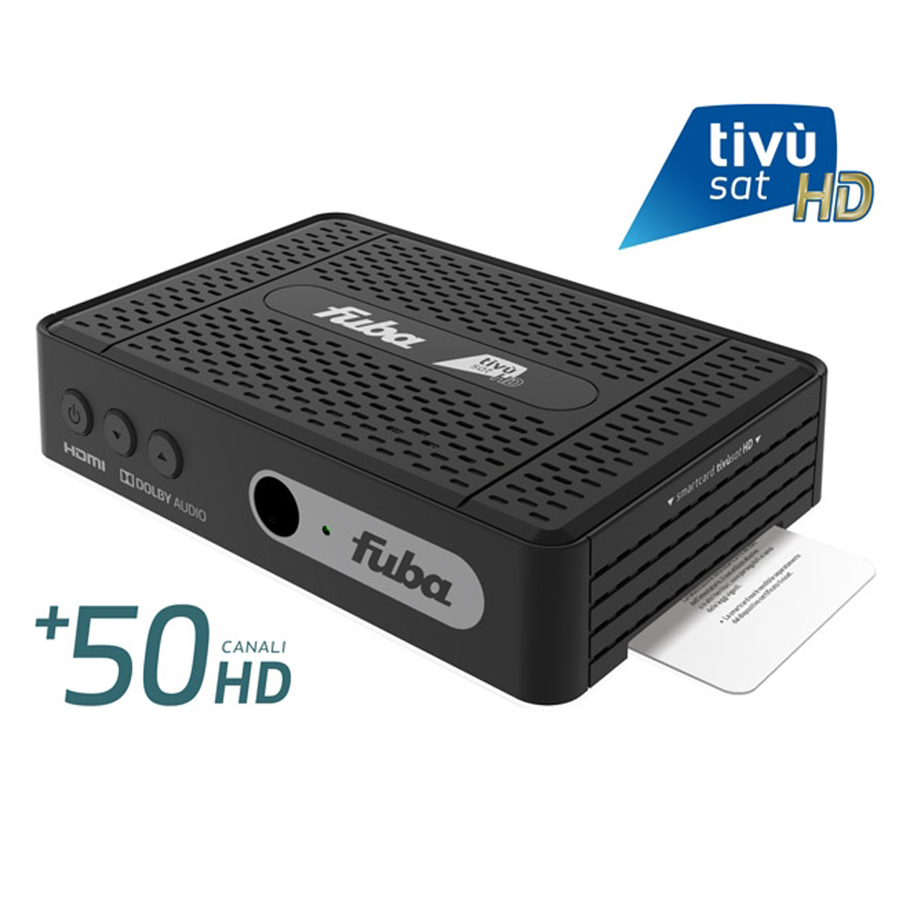 FUBA ODE718 Full HD HEVC H.265 Smartcard HDMI DVB-S2 Sat Receiver mit aktivierte