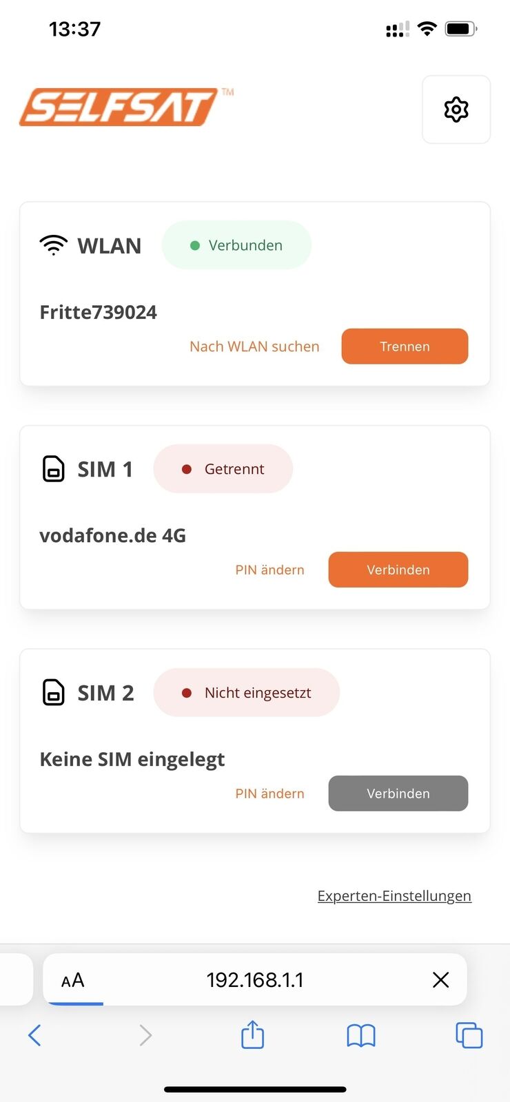 SELFSAT MWR 4550 /4G/LTE & WLAN Internet Router bis 300 Mbps/4G/5G ready Antenne