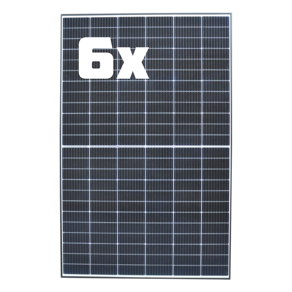 6 Stück Solarmodul Trinasolar Vertex S 425W schwarz