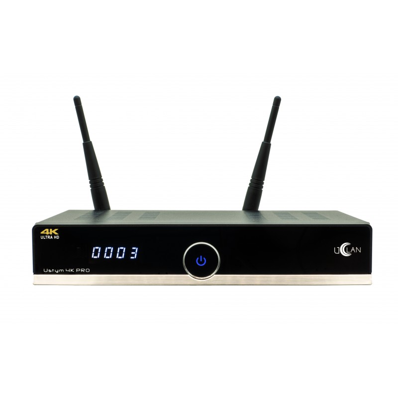 UCLAN Ustym 4K PRO UHD Twin DVB-S2X Receiver 2160p H.265 HEVC E2 Linux Dual Wifi