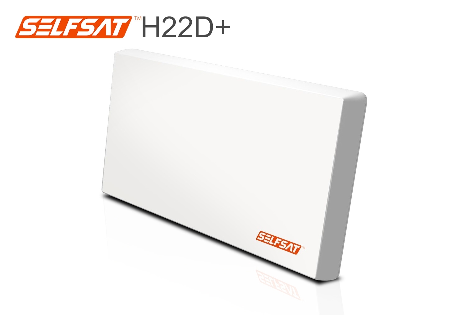 Selfsat H22D4+ Flachantenne mit austauschbaren Quad LNB
