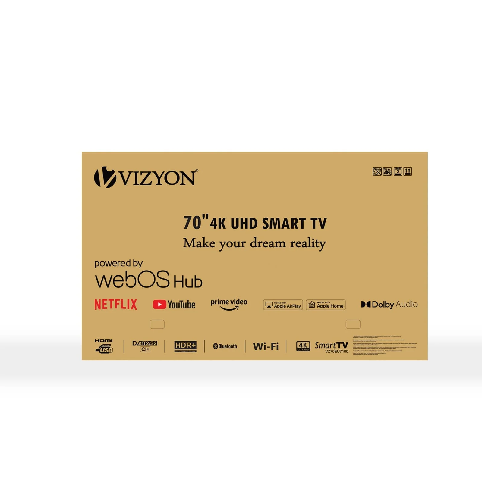 Vizyon VZ70EU7100 70" 4K UHD Smart TV (WebOS 5.0) – LED UHD 2024 mit AirMouse Fernbedienung