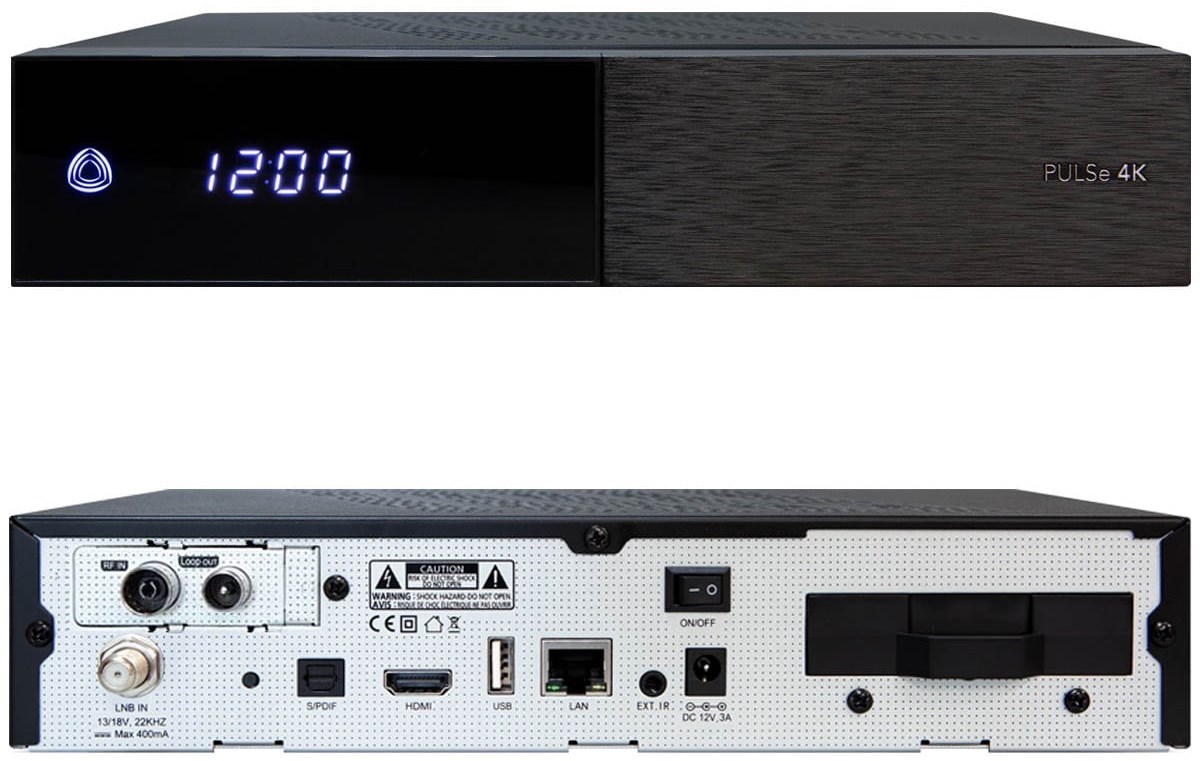 AB Pulse 4K UHD Combo Receiver 1x DVB-S2X Sat 1x DVB-C/T2 Kabel